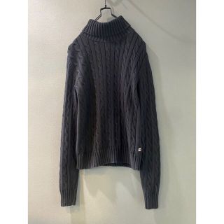 トミーヒルフィガー(TOMMY HILFIGER)の古着 ビンテージ 90s TOMMY ケーブル ハイネック ニットセーター 美品(ニット/セーター)