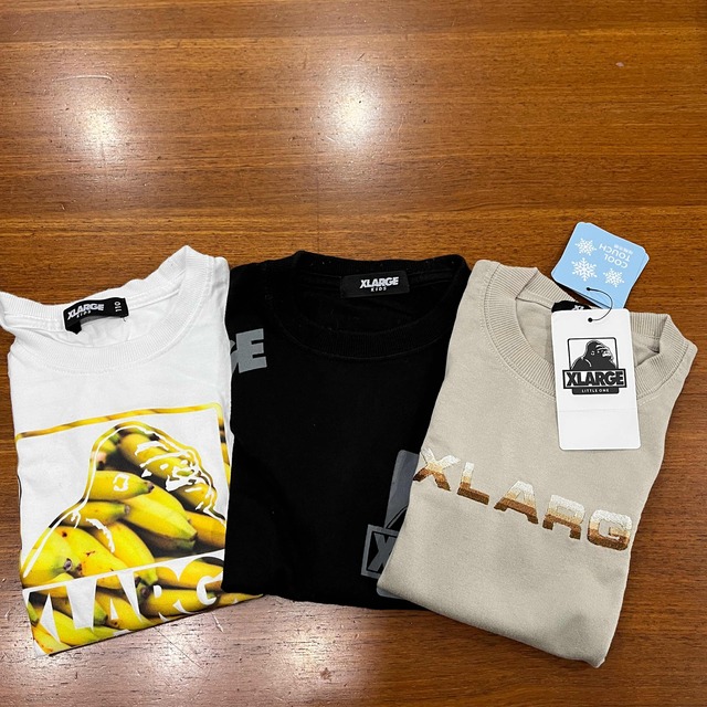 XLARGE(エクストララージ)のXLARGE 半袖Tシャツ 110cm 3枚セット キッズ/ベビー/マタニティのキッズ服男の子用(90cm~)(Tシャツ/カットソー)の商品写真