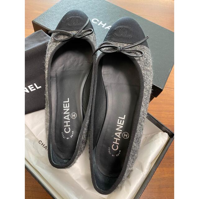 安価 ワタナベ CHANEL 38 シャネルCHANELバレーシューズ - バレエ