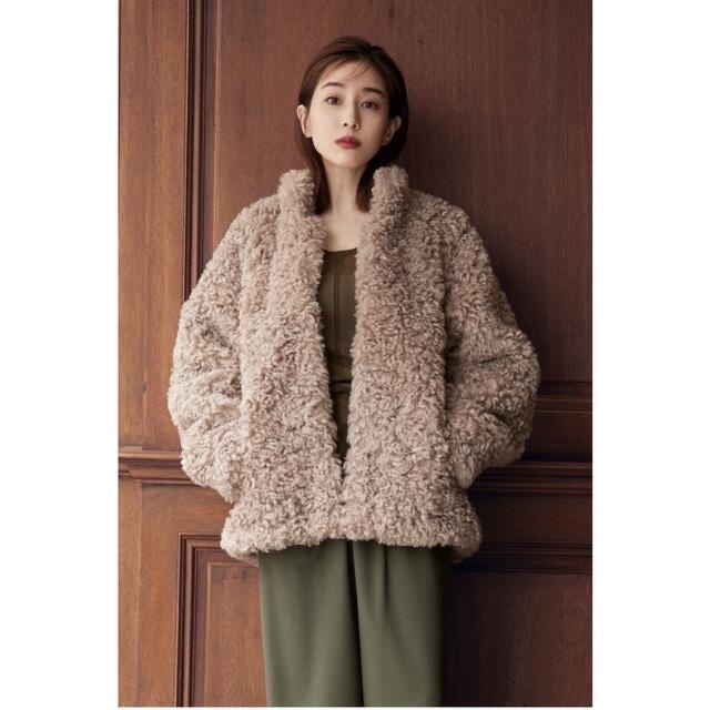 田中みな実×CLANE CURL FUR SHORT COAT