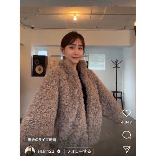 MINAMI TANAKA×CLANE CURL FUR SHORT COAT