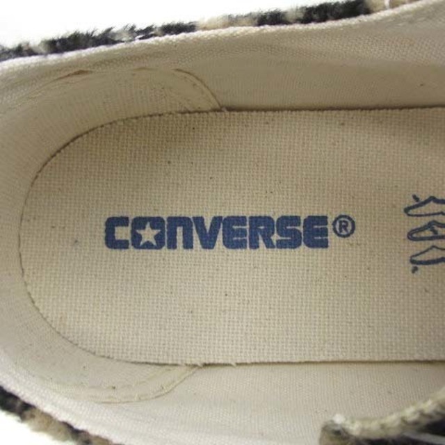 CONVERSE(コンバース)のコンバース 1SD082 スニーカー レオパードファー ベージュ 24.5 靴 レディースの靴/シューズ(スニーカー)の商品写真