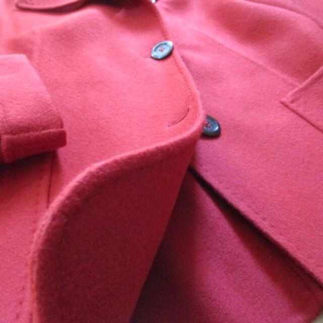 Max Mara(マックスマーラ)のマックスマーラ MAX MARA 白タグ 赤 カシゴラ混コート 40 秋冬 美品 レディースのジャケット/アウター(その他)の商品写真