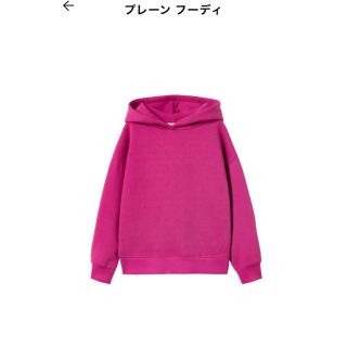 ザラ(ZARA)の新作パーカー　ピンク　タグ(Tシャツ/カットソー)