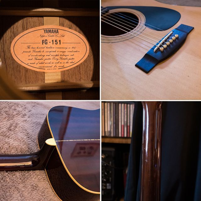 引取り限定 YAMAHA FG-151 1976年 ハードケース付属↘ 引取り限定 YAMAHA FG-151 1976年 ハードケース付属↘
