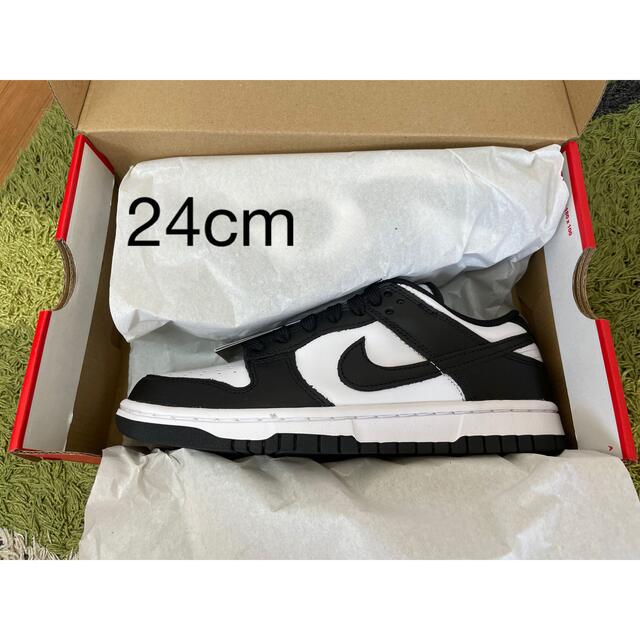 NIKE ダンクLOW レトロ(パンダ)ウィメンズ 24cm-