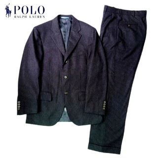 ポロラルフローレン(POLO RALPH LAUREN)のポロラルフローレン 最高級インディゴチョークストライプカシミアウール3Bスーツ(セットアップ)