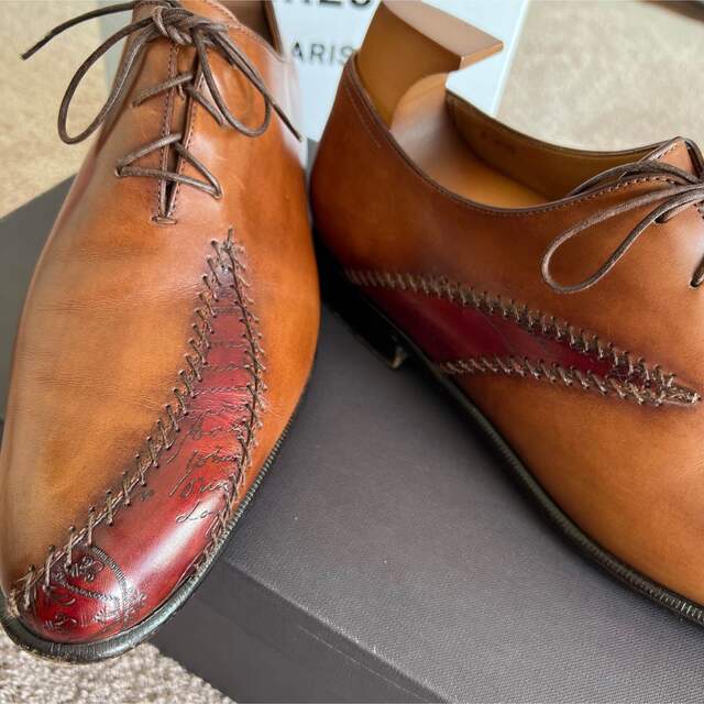 Berluti(ベルルッティ)の【美品】BERLUTI ベルルッティ ラピエセ ルプリゼ カリグラフィ サイズ8 メンズの靴/シューズ(ドレス/ビジネス)の商品写真