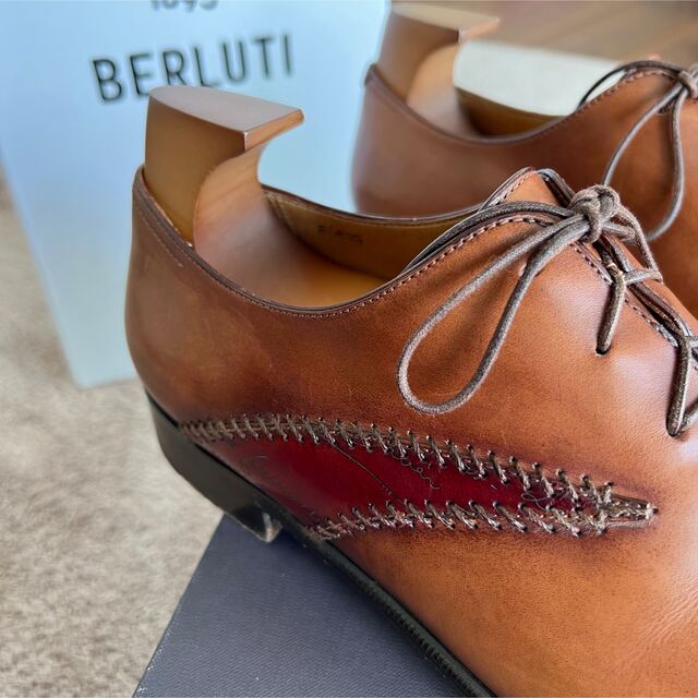 Berluti(ベルルッティ)の【美品】BERLUTI ベルルッティ ラピエセ ルプリゼ カリグラフィ サイズ8 メンズの靴/シューズ(ドレス/ビジネス)の商品写真