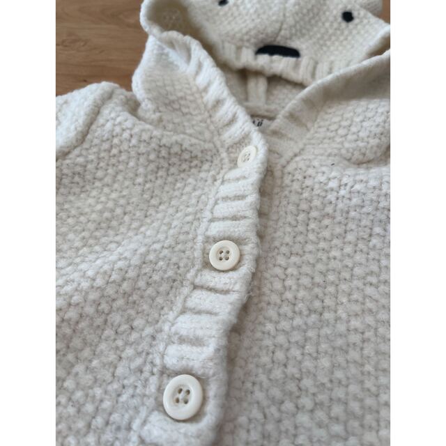 babyGAP(ベビーギャップ)のBaby GAP ニット　パーカー　3-6 month  60 キッズ/ベビー/マタニティのベビー服(~85cm)(ジャケット/コート)の商品写真