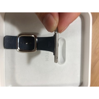 純正 廃盤色 モダンバックル Apple Watch ミッドナイトブルー L