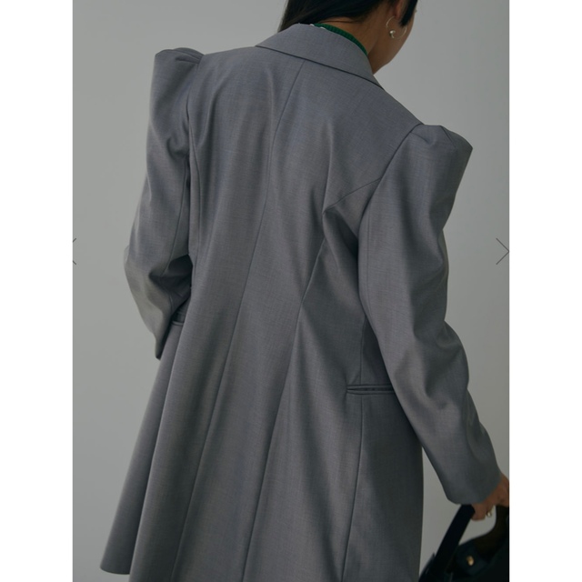 Ameri  POWER SHOULDER LONG JACKET