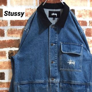 stussy ステューシー　デニムジャケット　ブルー　新品　贈り物対応　Ｓサイズ Gジャン/デニムジャケット 超人気商品