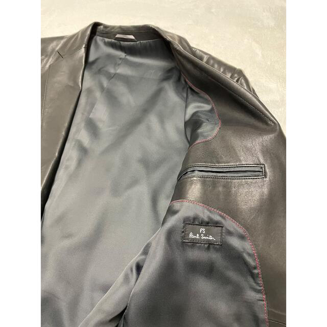 Paul Smith(ポールスミス)のポールスミス　レザージャケット　ブラック　L メンズのジャケット/アウター(レザージャケット)の商品写真