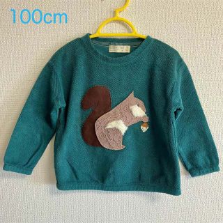 ザラキッズ(ZARA KIDS)の100cm Zara baby Girls  りす スウェット トレーナー (Tシャツ/カットソー)