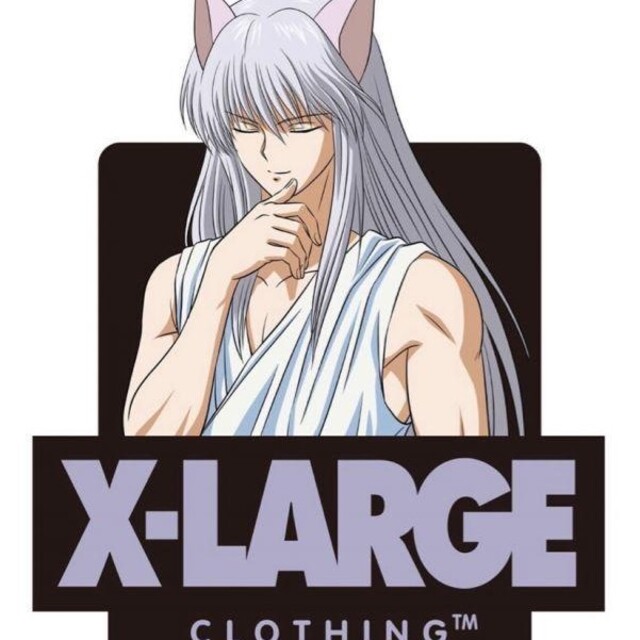 XLARGE(エクストララージ)のXLARGE 幽遊白書 蔵馬　Tシャツ L 黒 冨樫義博展 stussy メンズのトップス(Tシャツ/カットソー(半袖/袖なし))の商品写真