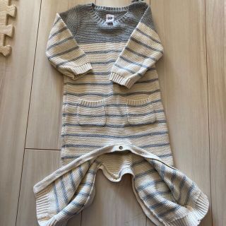 ベビーギャップ(babyGAP)のベビーギャップロンパース　ボーダー　babygap(ロンパース)