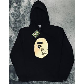 18SS BAPE STAMPD SHARK HOODIE 黒 S