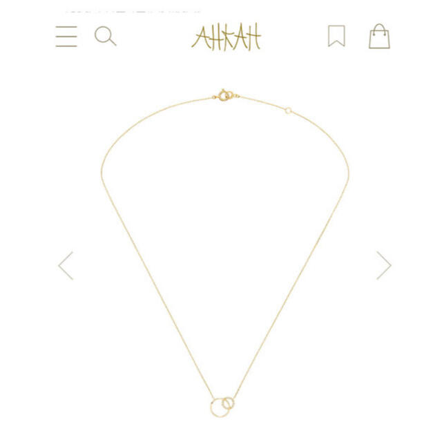 AHKAH(アーカー)のアーカー　18K イエローゴールド/ダイヤ ティナオレオール ネックレス レディースのアクセサリー(ネックレス)の商品写真