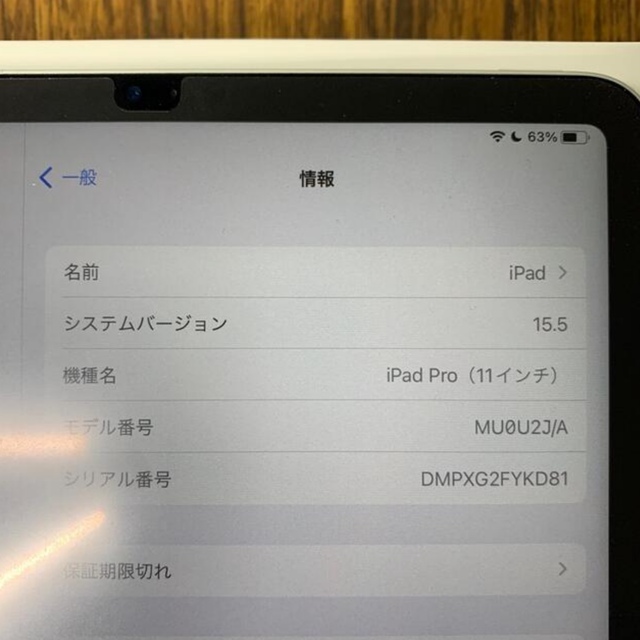 iPad pro 11inch 第１世代 64GB セルラーモデル