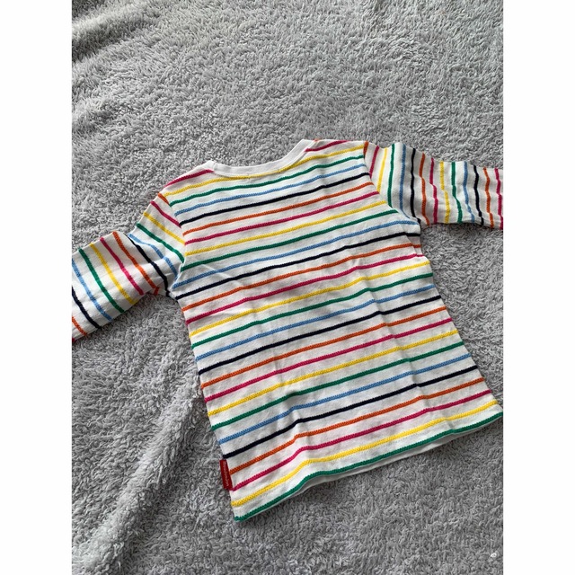 mou jon jon(ムージョンジョン)のmoujonjon ボーダーカットソー キッズ/ベビー/マタニティのキッズ服男の子用(90cm~)(Tシャツ/カットソー)の商品写真