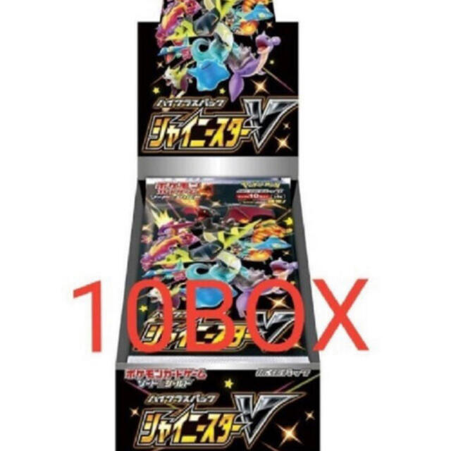 2022年春の - ポケモン 新品 10BOX シャイニースターV ポケモンカードゲーム シュリンク付 Box+デッキ+パック
