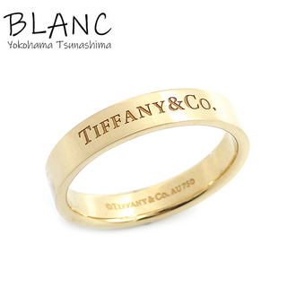 ティファニー(Tiffany & Co.)のティファニー フラットバンド リング K18 イエローゴールド 指輪 約16号(リング(指輪))