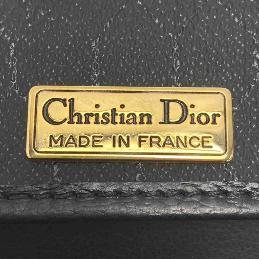 ☆☆Christian Dior クリスチャンディオール 2WAY ショルダーバッグ クラッチバッグ ブラック ハニカム ヴィンテージ