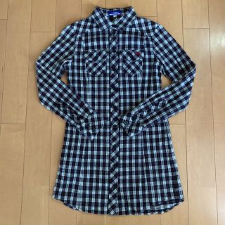 バーバリーブルーレーベル(BURBERRY BLUE LABEL)の【BURBERRY BLUE LABEL】長袖シャツチュニック♡ブラック(チュニック)