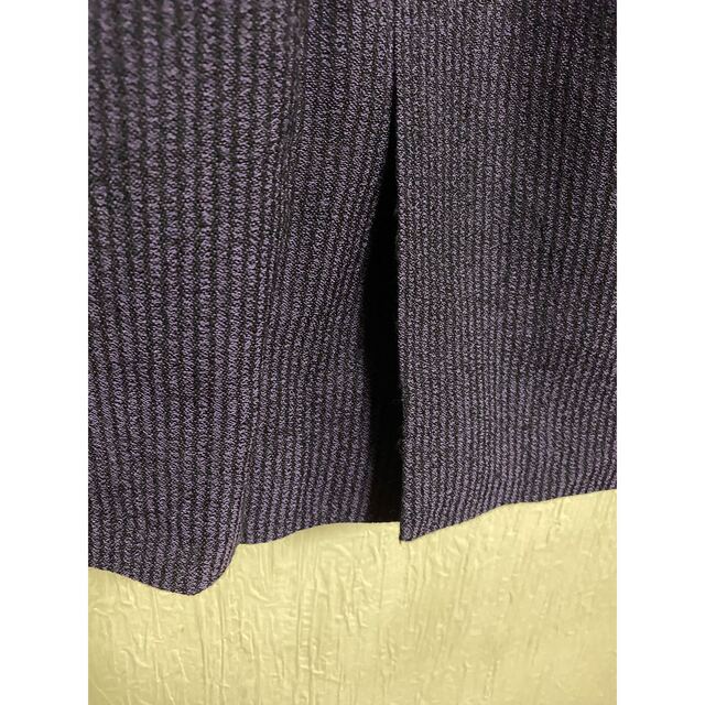 HARDY AMIES(ハーディエイミス)のハーディエイミス　ウール100％パープルストライプスカート（実家保管品） レディースのスカート(ひざ丈スカート)の商品写真