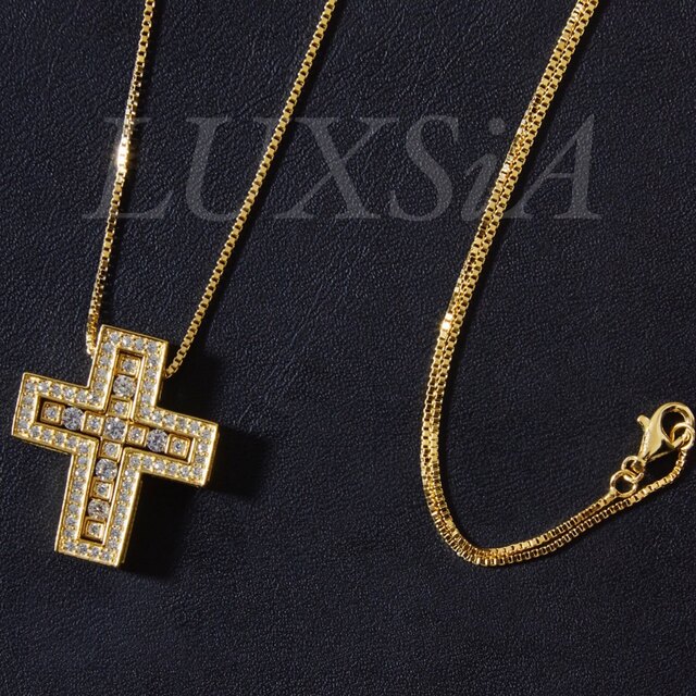 22K GOLD plating ネックレス 十字架 メンズ レディース