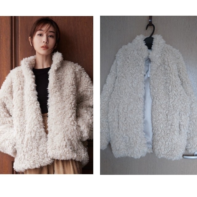 MINAMI TANAKA×CLANE CURL FUR SHORT COAT