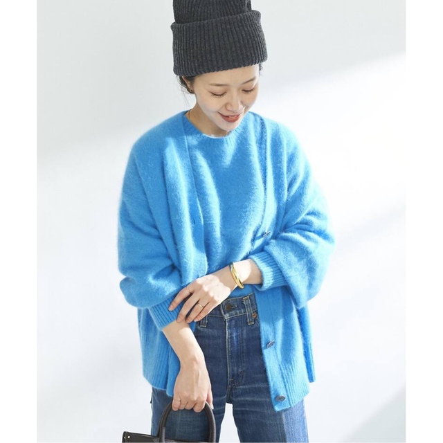 【 plage 】Cashmere Mix Fur カーディガン