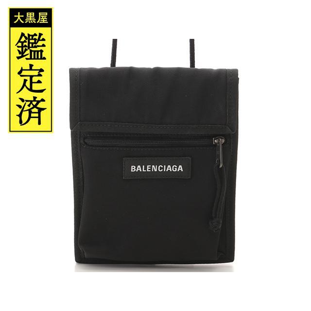 BALENCIAGA　バレンシアガ　サコッシュ　ショルダーバッグ　黒　【474】