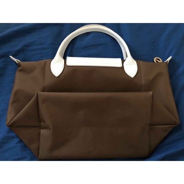 LONGCHAMP(ロンシャン)のロンシャン　Sサイズ　日本限定　カーキxホワイト　 レディースのバッグ(トートバッグ)の商品写真