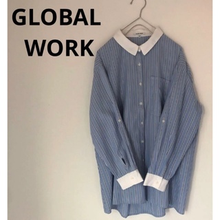 グローバルワーク(GLOBAL WORK)のグローバルワーク　チュニックシャツ　クレリック　M(シャツ/ブラウス(長袖/七分))