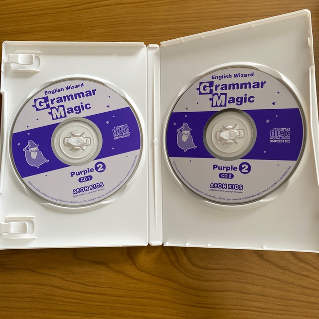 イーオンキッズ　Grammar Magic Purple CD①・② エンタメ/ホビーの本(語学/参考書)の商品写真