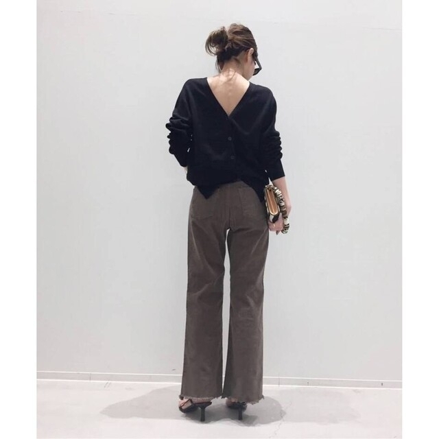 Silk*CTN 2Way カーディガン ブラック * アパルトモン