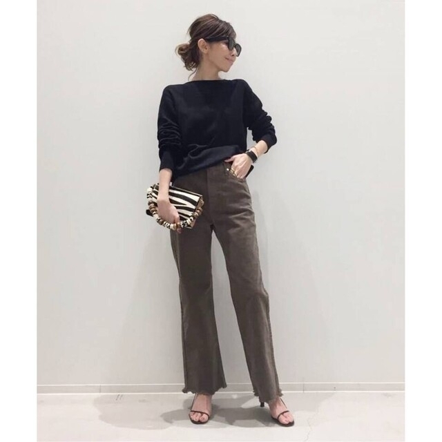 Silk*CTN 2Way カーディガン ブラック * アパルトモン
