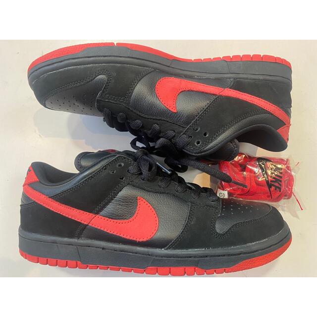 靴/シューズNIKE DUNK LOW PRO SB BLACK DEVIL US9 新品