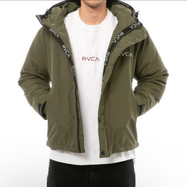 RVCA - 大人気ルーカ RVCA PUFFAロゴテープ中綿ジャケット カーキ ...