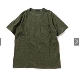 シップス(SHIPS)のSC: MADE IN JAPAN ジャガード/リーフ ポケット Tシャツ(Tシャツ/カットソー(半袖/袖なし))