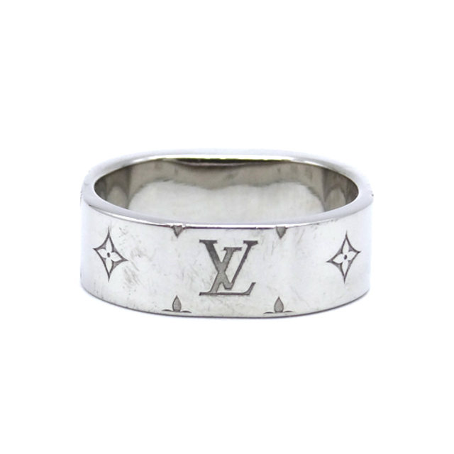 LOUIS VUITTON - ルイ ヴィトン リングナノグラム #M メタル LOUIS VUITTON - ルイ ヴィトン リングナノグラム #M メタル