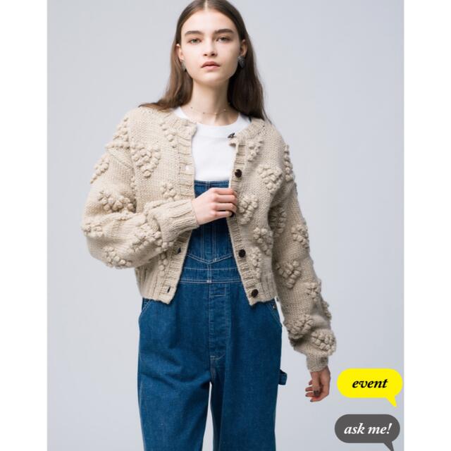 Ron Herman(ロンハーマン)のPom Pom 2way Heart Knit Cardigan レディースのトップス(カーディガン)の商品写真