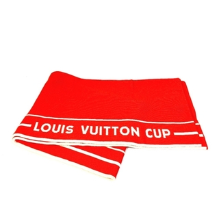 ルイヴィトン(LOUIS VUITTON)のルイヴィトン LOUIS VUITTON LVカップ ルイヴィトンカップ マフラー コットン オレンジ(マフラー/ショール)