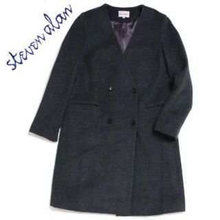 スティーブンアラン(steven alan)のSTEVEN ALAN ノーカラーチェスターコート スティーブンアラン(チェスターコート)