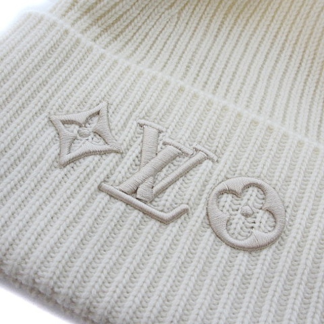 ルイヴィトン M77873 ボネ・LV ヘッドライン ニット キャップ ブロン
