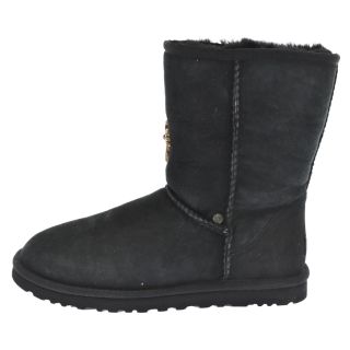 クロムハーツ(Chrome Hearts)のCHROME HEARTS クロムハーツ ×UGG CHクロス装飾ムートンボアブーツ アグ ブラック(ブーツ)