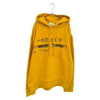 グッチ(Gucci)のGUCCI グッチ 17AW COCO OLD GG LOGO PRINT HOODIE ココキャピタン オールドグッチロゴプリントスウェットプルオーバーパーカー イエロー 475374-X3I09(パーカー)