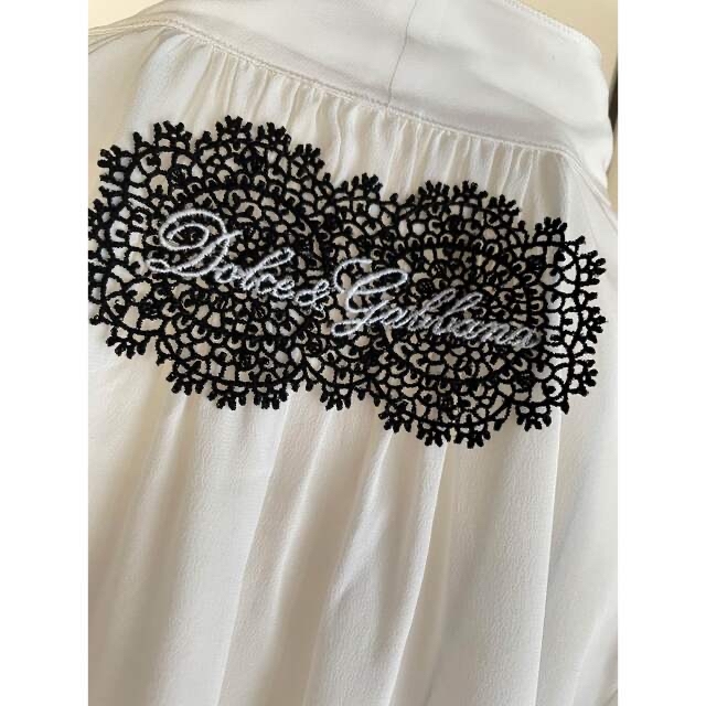 パステルオリーブ ☆DOLCE&GABBANA☆極美品☆ロゴプレート☆シルク